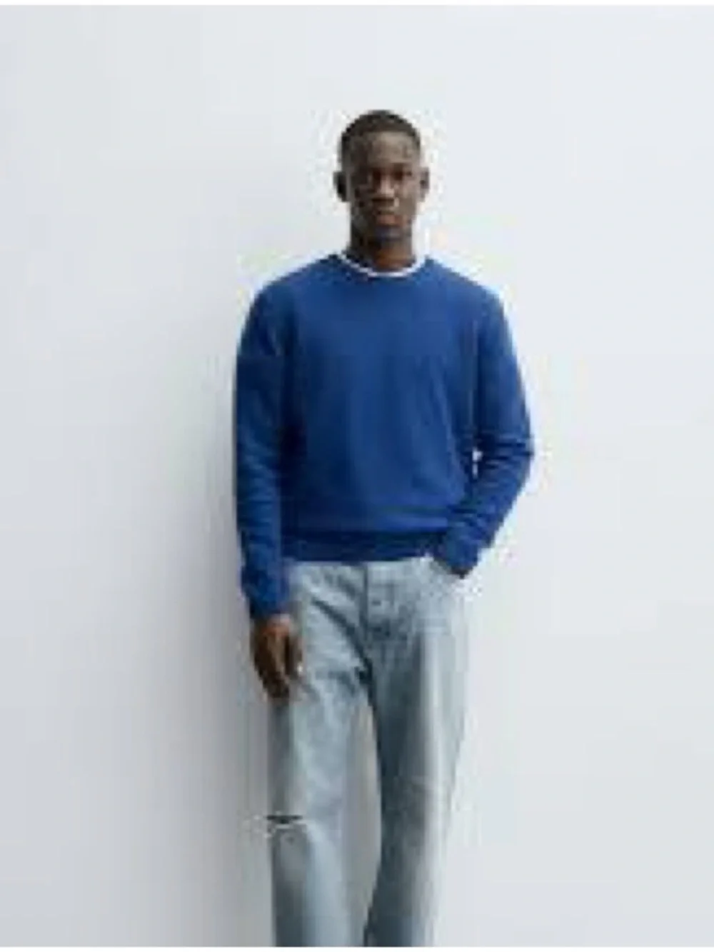 Zara Cobalt Blue Crewneck Sweater - Picture 5 of 6